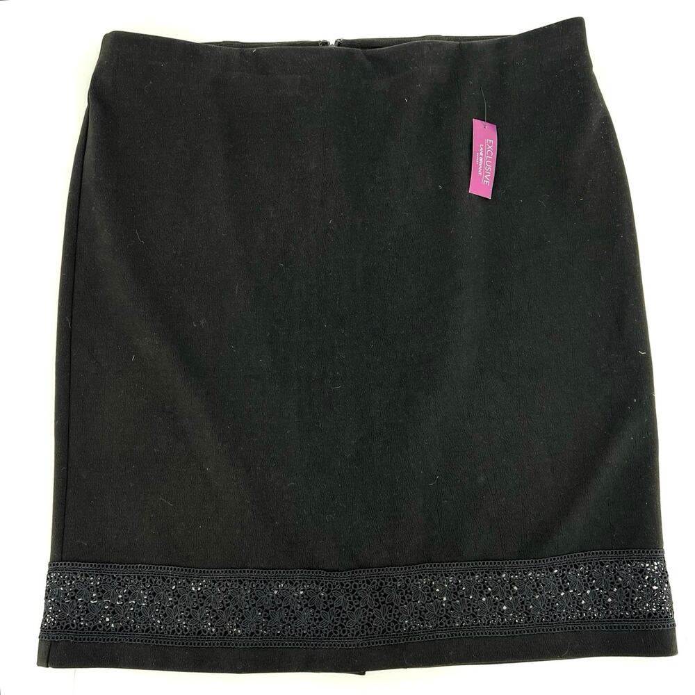 Lane Bryant women’s midi lace border skirt